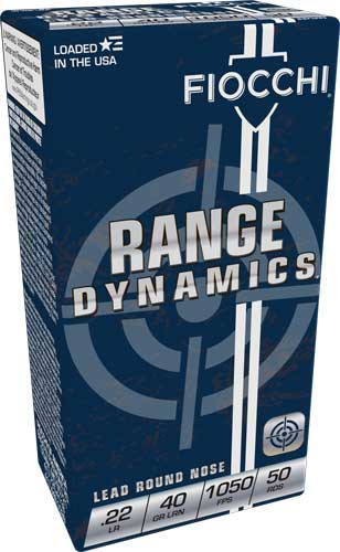 Fiocchi Performance Shooting Dynamics Rimfire Ammunition .22 LR 40 gr. LRN 1050 fps 50/ct