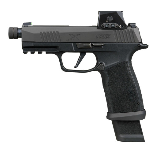 Sig Sauer P365X-Macro TACOPS Handgun 9mm Luger 21rd Magazines(4) 4" Threaded Barrel Romeo-X Red Dot