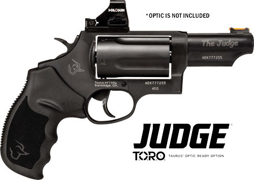TAURUS JUDGE 45LC/410 2.5" 3" FS 5-SHOT TORO BLACK RUBBER