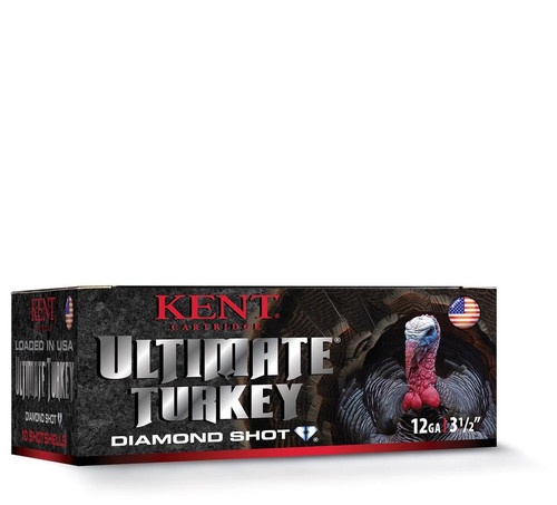Kent Ultimate Diamond Shot Turkey 12 ga 3 1/2" 2 1/4 oz 1200 fps 10/ct