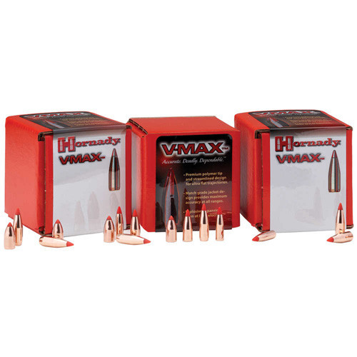 V-MAX BULLETS - 22 CALIBER, .224, 50 GRAIN, 100/BX