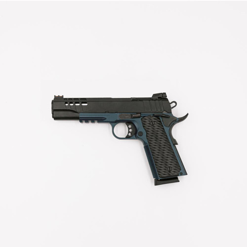 GLFA 1911 Handgun .45 ACP 8rd Magazines (2) 5" Barrel Black Slide Blue Titanium