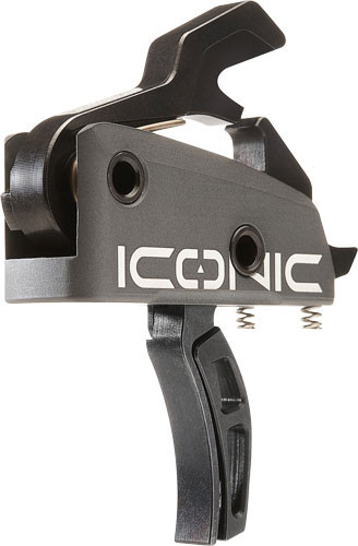 RISE TRIGGER ICONIC GRAY 2-STAGE 1-2LB AR-15 W/PINS<