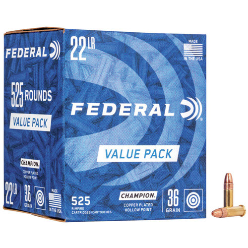CHAMPION® - .22LR - COPPER PLATED HP - 36GR - 525RD/BX