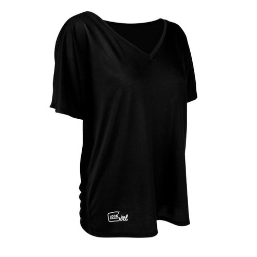 Glock Girl V-Neck Short Sleeve Shirt Black 2XL