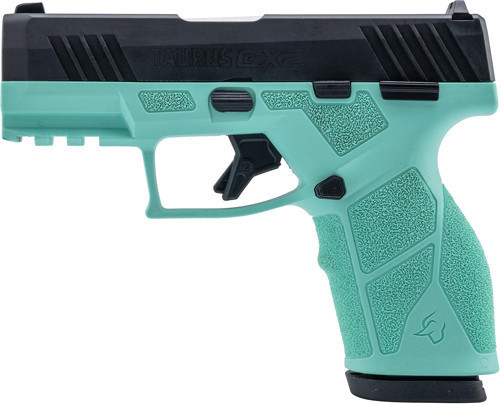 TAURUS GX2 9MM 13-SHOT ADJ. CYAN FRAME BLACK SLIDE