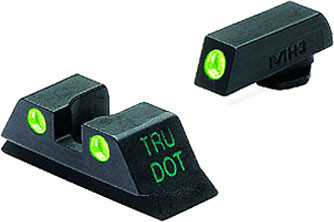 MEPROLIGHT NIGHT SIGHT FIXED SET GREEN/GREEN FOR MOST GLOCK