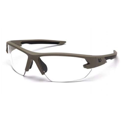 VENTURE SEMTEX 2.0 EYE PROTECTION - CLEAR ANTI-FOG LENS, TAN FRAME