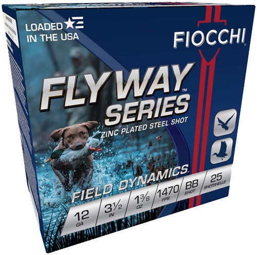 FIOCCHI FLYWAY 12GA 3.5" 1-3/8OZ #BB 1470FPS 25RD 10B/C