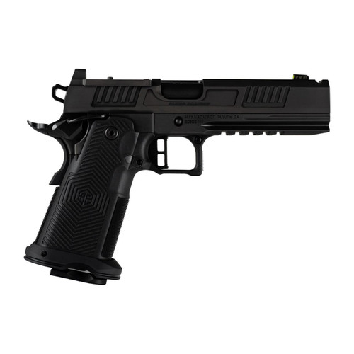 Alpha Foxtrot AF1911-Romulus MOS Adapter Handgun 9mm Luger 17(1) & 20rd(1) Magazines 5" Comp Bull Barrel DLC Black