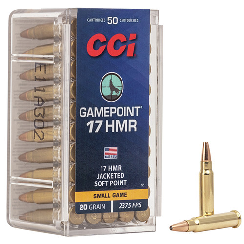 CCI 17HMR 20GR GAMEPOINT 50/40