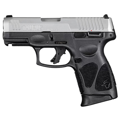 Taurus G3C Handgun 9mm Luger 12rd Magazines(2) 3.26'' Barrel Stainless Slide/Black Grip