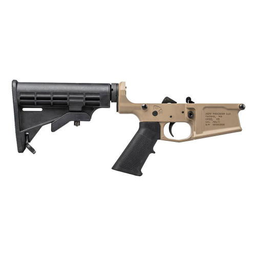 Aero Precision M5 (.308) Complete Lower Receiver w/A2 Grip/M4 Stock - FDE