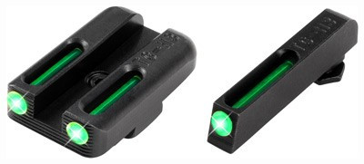 TRUGLO SIGHT SET FOR GLOCK 42/43 TRITIUM/FIBER OPT GREEN