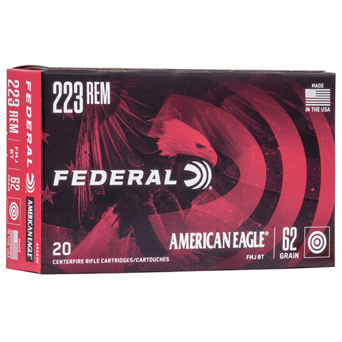 FED AMERICAN EAGLE 223REM 62GR FMJ 20/25