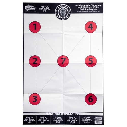 SPLATTER SHOT TARGET MAXIMUM WHITE PISTOL TRAINING 1-SET
