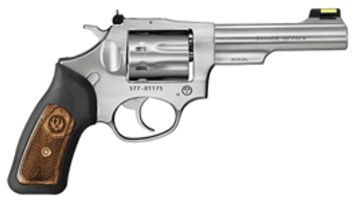 RUGER SP101 22LR 4.2" 8-SHOT AS STAINLESS RUBBER GRIPS