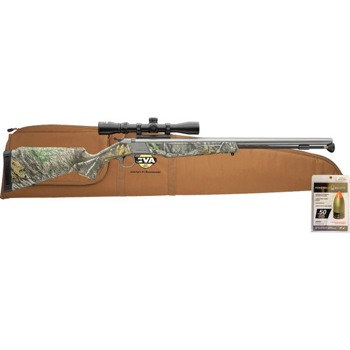 CVA Wolf V2 Muzzleloader Combo Package .50 Cal 24" Barrel Stainless Steel and Realtree Edge�with Konus 3-9x32mm Scope