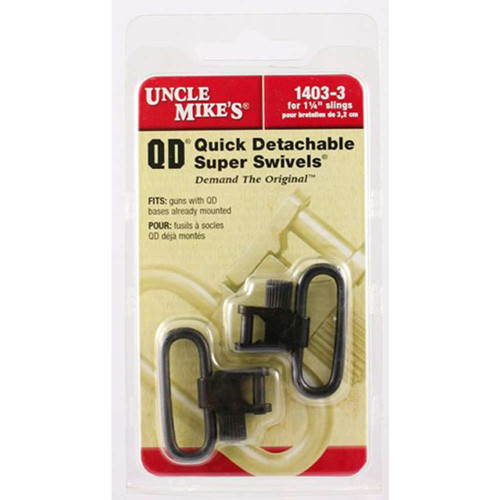 QD SUPER SWIVEL WITH TRI-LOCK - BLUED, 1 1/4", 2/PK