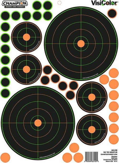 50YD SIGHT IN BULLSEYE VAR 5/PK