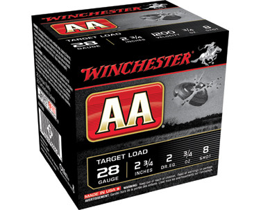 WIN AA LIGHT 28GA 2.75 .75OZ #8 25/10