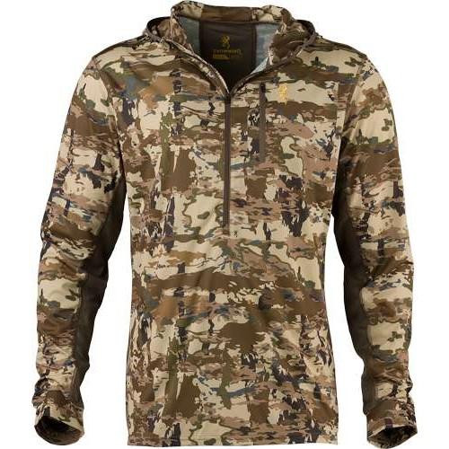 Browning Early Season Hooded Long Sleeve Shirt Auric Camo L