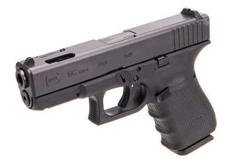 Glock 19C Gen 4 Compact Handgun 9mm Luger 15/rd Magazines (3) " Barrel Black 5.5lb Trigger Austria