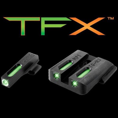 Truglo TFX Tritium/Fiber-Optic Day/Night Sights S&W M&P (including SHIELD & .22 models excluding .22 Compact / C.O.R.E. models) SD9 and SD40 (exclud