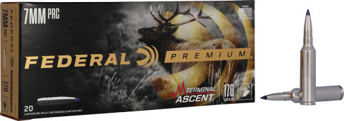 Federal Terminal Ascent Rifle Ammunition 7mm PRC 170gr 2950 fps 20/ct