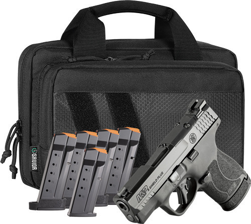 S&W M&P9 SHIELD PLUS OPTICS CT NO SAFETY NS 6 MAGS BUNDLE