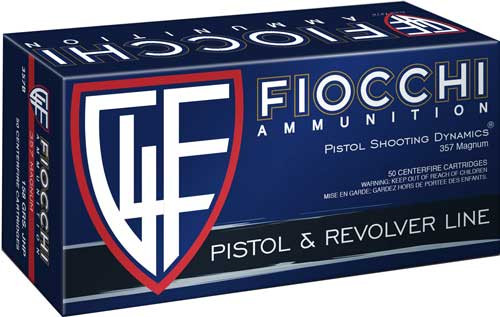 FIOCCHI 357 MAG 158GR JHP 50RD 20BX/CS