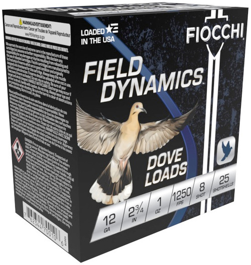 FIO FIELD DOVE 12GA 2.75 1OZ #8 25/10
