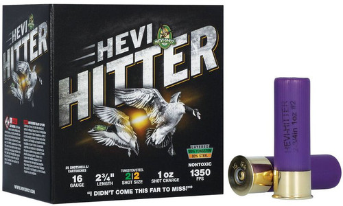 HEVI HITTER 16GA 2.75 1OZ #2 STEEL 25/10