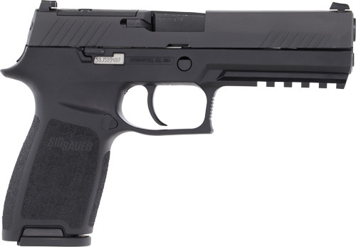 SIG P320 9MM 4.7" SIGLITE STRIKER OR (2)10RD BLACK STEEL