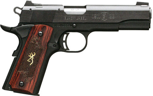 BROWNING 1911-22 MEDALLION 22LR 4.25"FS BLACK/ROSEWOOD