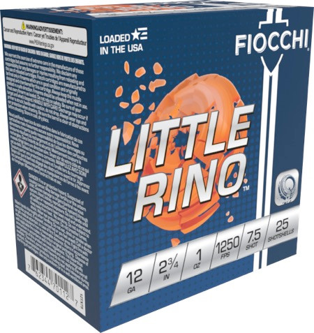 FIO LITTLE RINO 12GA 2.75 1OZ #7.5  25/10