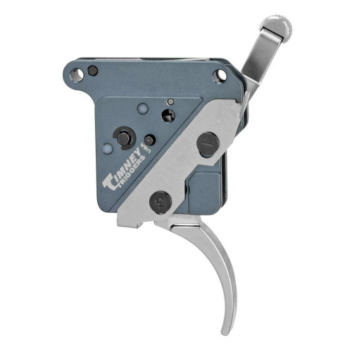Timney Trigger for Remington 700 Nickel Plated Curved RH Silver