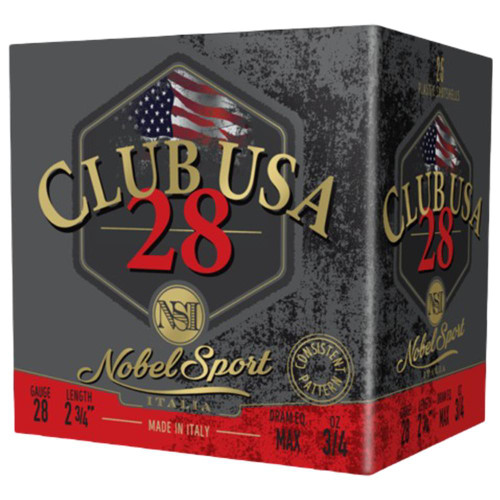 Nobel Sport 28 T1 Shotshell 28 ga 2-3/4" 3/4 oz 1300 fps #8 25/ct