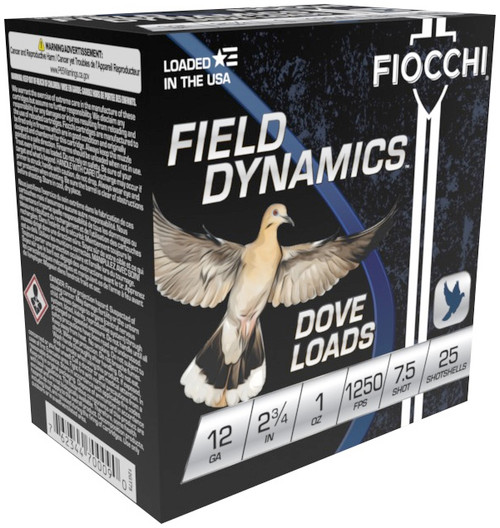 FIO FIELD DOVE 12GA 2.75 1OZ #7.5 25/10