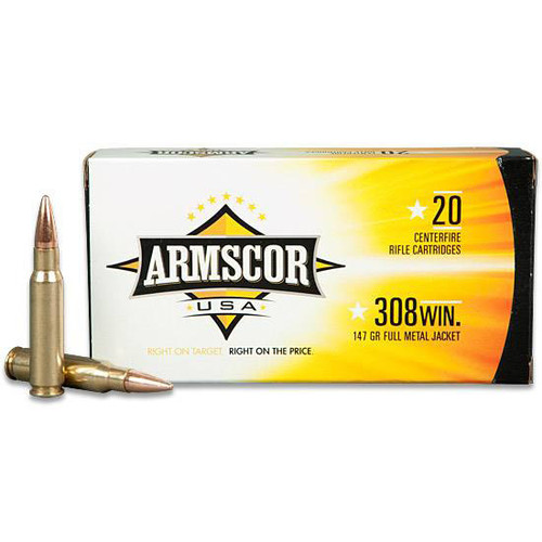 ARMSCOR AMMO 308WIN 168GR HPBT 20/10