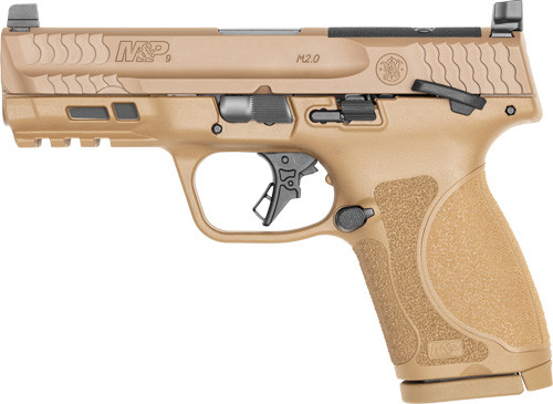S&W M&P9 M2.0 COMPACT 9MM 4" 15-SH OPTICS READY SAFETY FDE