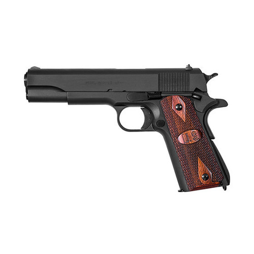 AO 1911A1 45ACP 5 GI SPECS BLK WOOD GRIPS 7RD