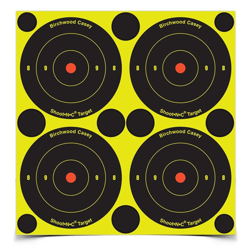 SHOOT•N•C® SELF-ADHESIVE TARGETS - 3" BULL'S-EYE PACK, 1000/PK