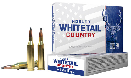 NOS WHITETAIL COUNTRY 243WIN 100GR SB SP 20/10