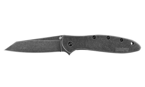 Kershaw Random Leek Reverse Tanto Assisted Folding Knife (3" BlackWash)