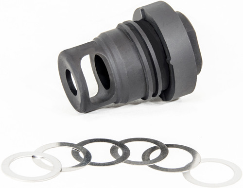 YHM MINI QD MUZZLE BRAKE 7.62MM FOR 5/8X24 THREADS