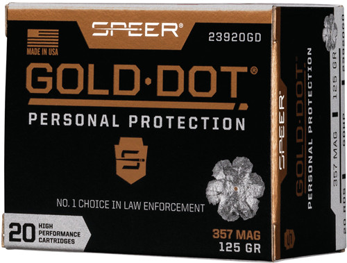 SPEER GOLD DOT 357 MAG 125GR GDHP 20RD 10BX/CS