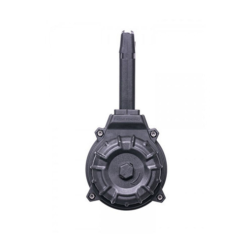 GLOCK 17/19 MAGAZINE - 9MM (50) RD DRUM , BLACK POLYMER