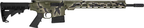 GLFA AR10 RIFLE 308 WIN 18" NIT 10RD PURSUIT GREEN CAMO