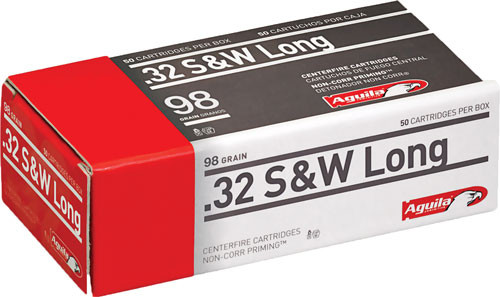 AGUILA 32 S&W LONG 98GR LEAD-RN 50RD 20BX/CS